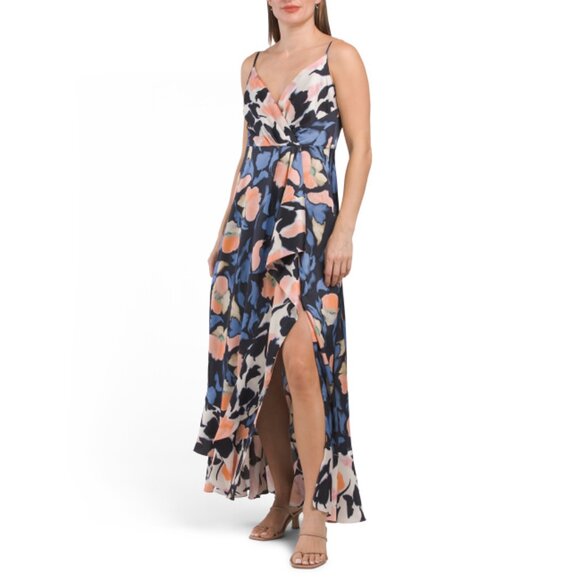 TANYA TAYLOR BLUE MULTI Blaire Maxi Dress